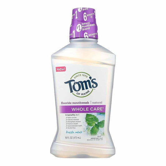 Tom's of Maine Whole Care Mouthwash, 16 oz