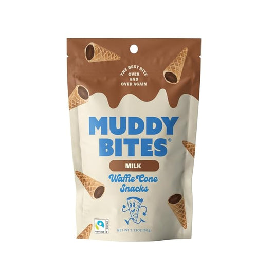 Muddy Bites Milk Waffle Cones 12.5 oz