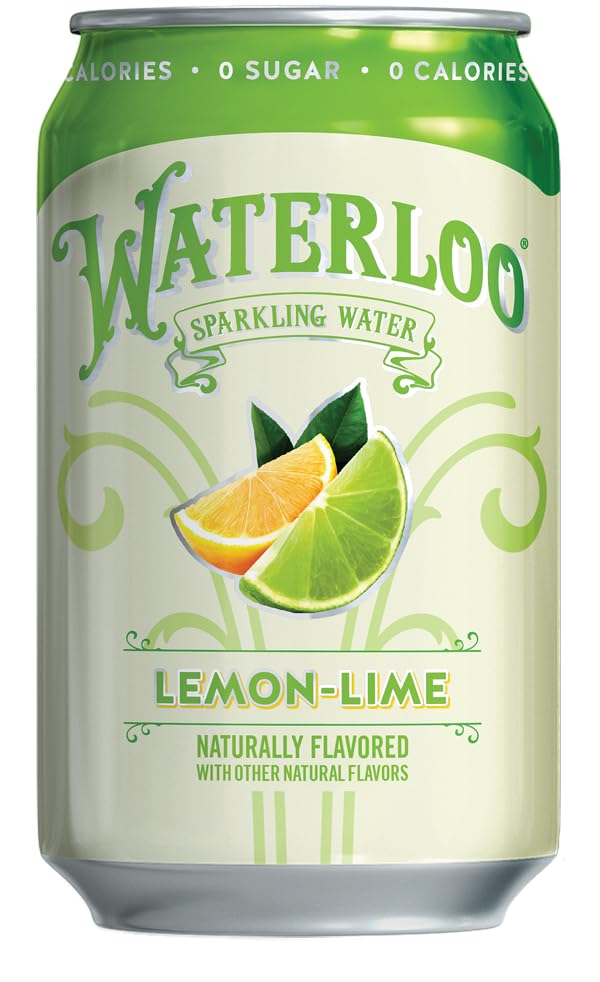 Waterloo Lemon Lime Sparkling Water, 12 Count