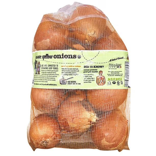 Organic Yellow Onions, 5 lbs