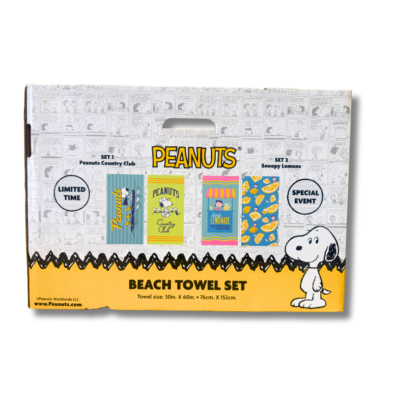 Peanuts Beach Bag and Towel Set (multiple colors)