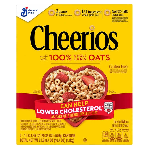 General Mills Cheerios Cereal 2 ct, 20.35 oz