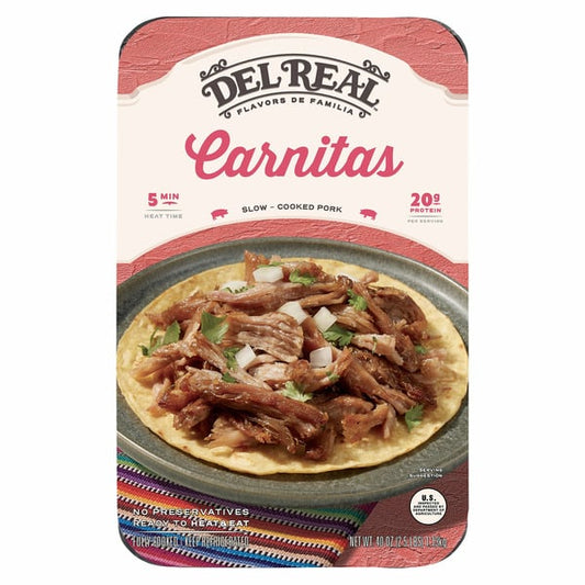 Del Real Pork Carnitas 2 ct, 20 oz