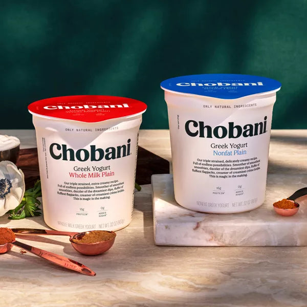 Chobani® Greek Yogurt Nonfat 55% Whole Milk Plain, 32 oz