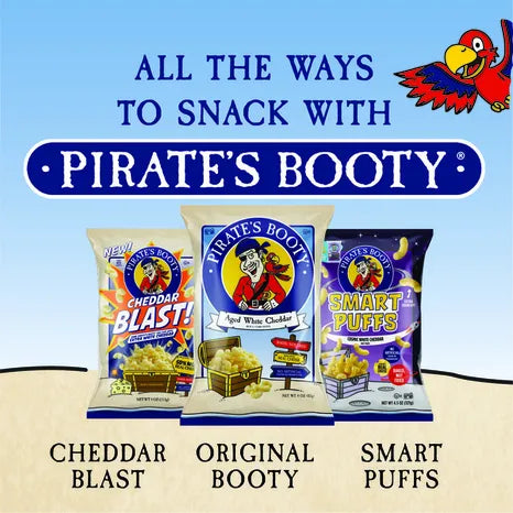 Pirate's Booty Aged White Cheddar Puffs 40 ct, 0.5 oz