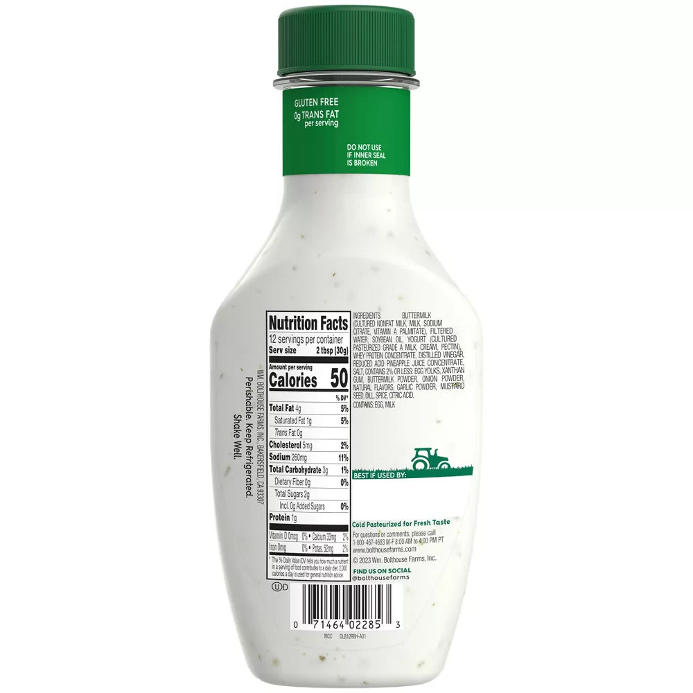 Bolthouse Classic Ranch Dressing, 12 oz