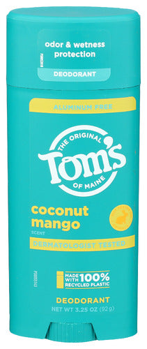 Tom's of Maine Coconut Mango Deodorant Stick, 3.25 oz