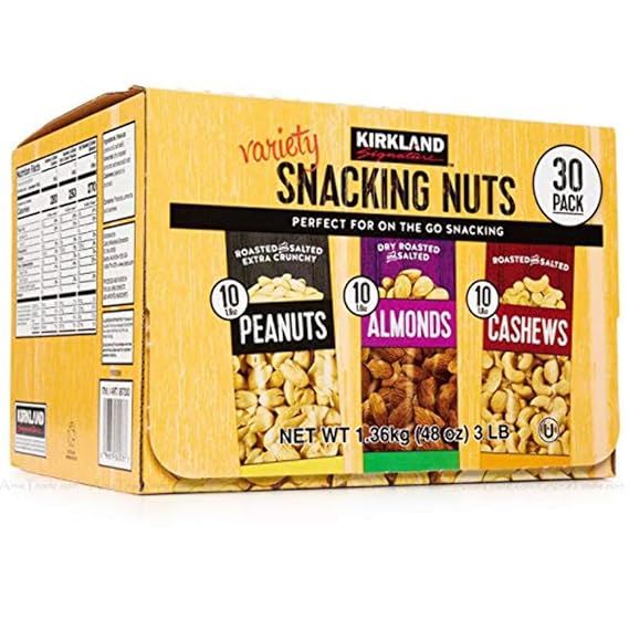 Kirkland Signature Snacking Nuts Variety Pack 30 ct, 1.6 oz