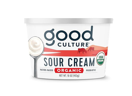 Good Culture Organic Pasture Raised Sour Cream Tub, 16 oz