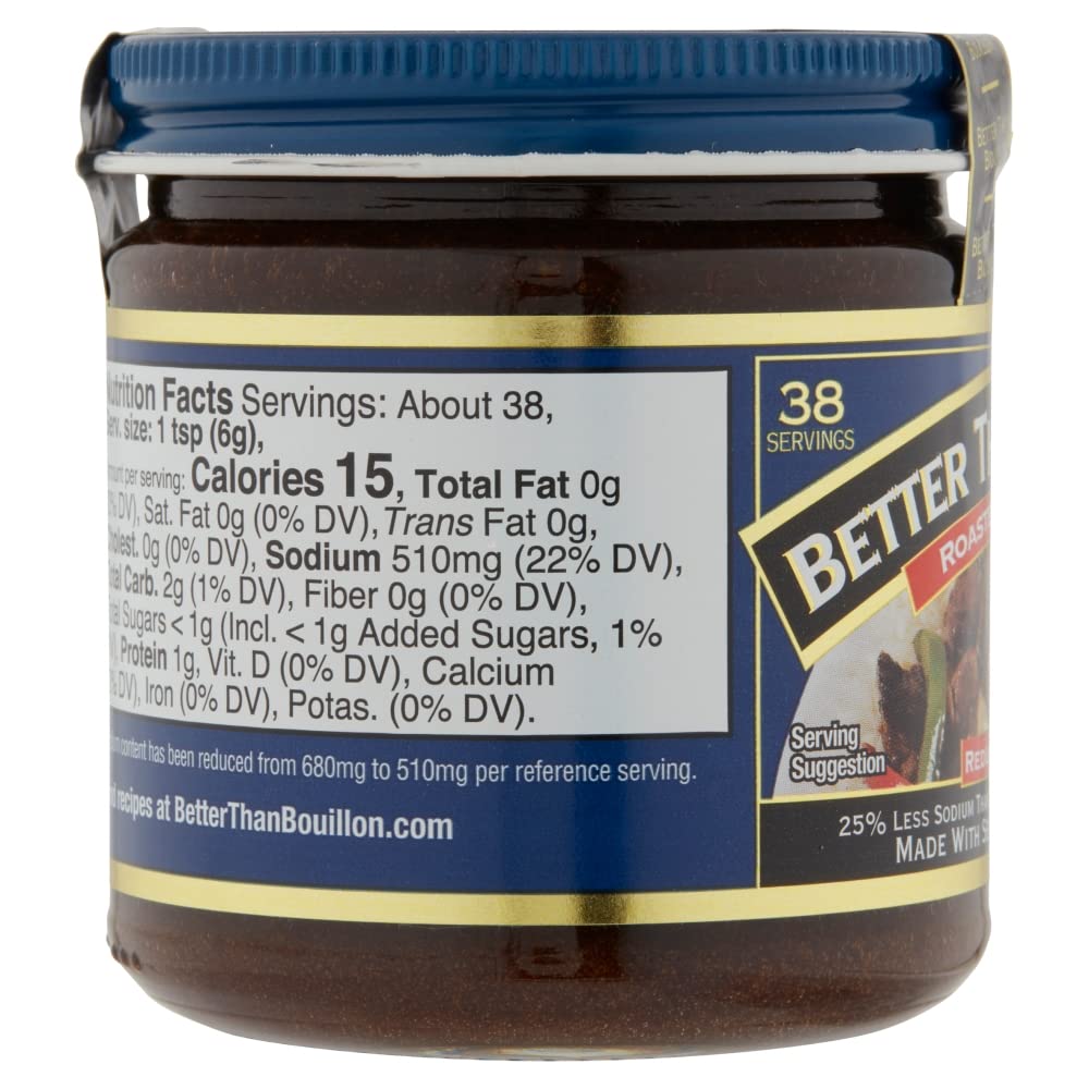 Better Than Bouillon All Natural Reduce Sodium Beef Base, 8 oz