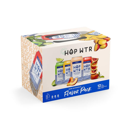 HOP WATER Non-Alcoholic Sparkling Hop Water Flavor Pack, 12 Count