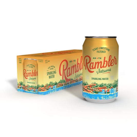 Rambler Sparkling Satsuma Water, 8 Count