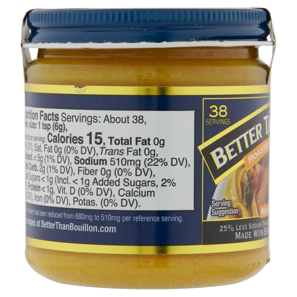 Better Than Bouillon Reduced Sodium Roasted Chicken Base, 8 oz