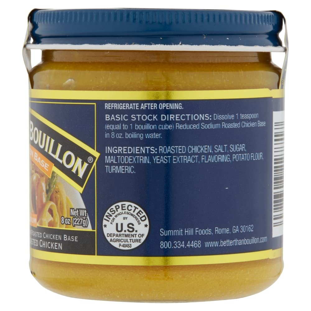 Better Than Bouillon Reduced Sodium Roasted Chicken Base, 8 oz