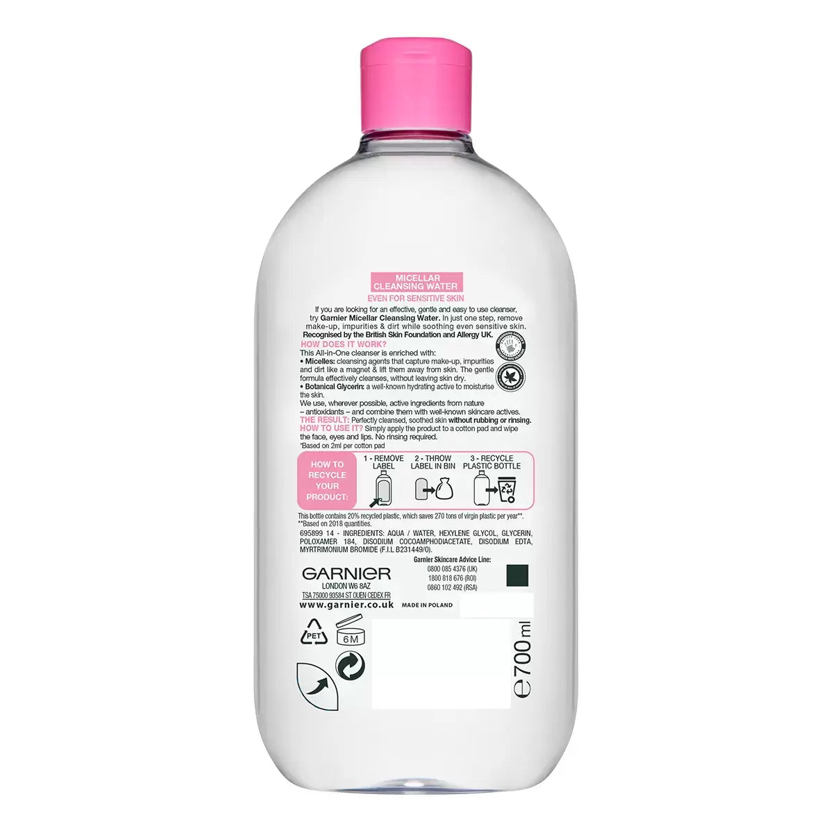 Garnier Micellar Cleansing Water, 2 Count