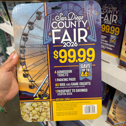 SD County Fair 2026 – 4 Admission Plus Package (Non-Refundable)