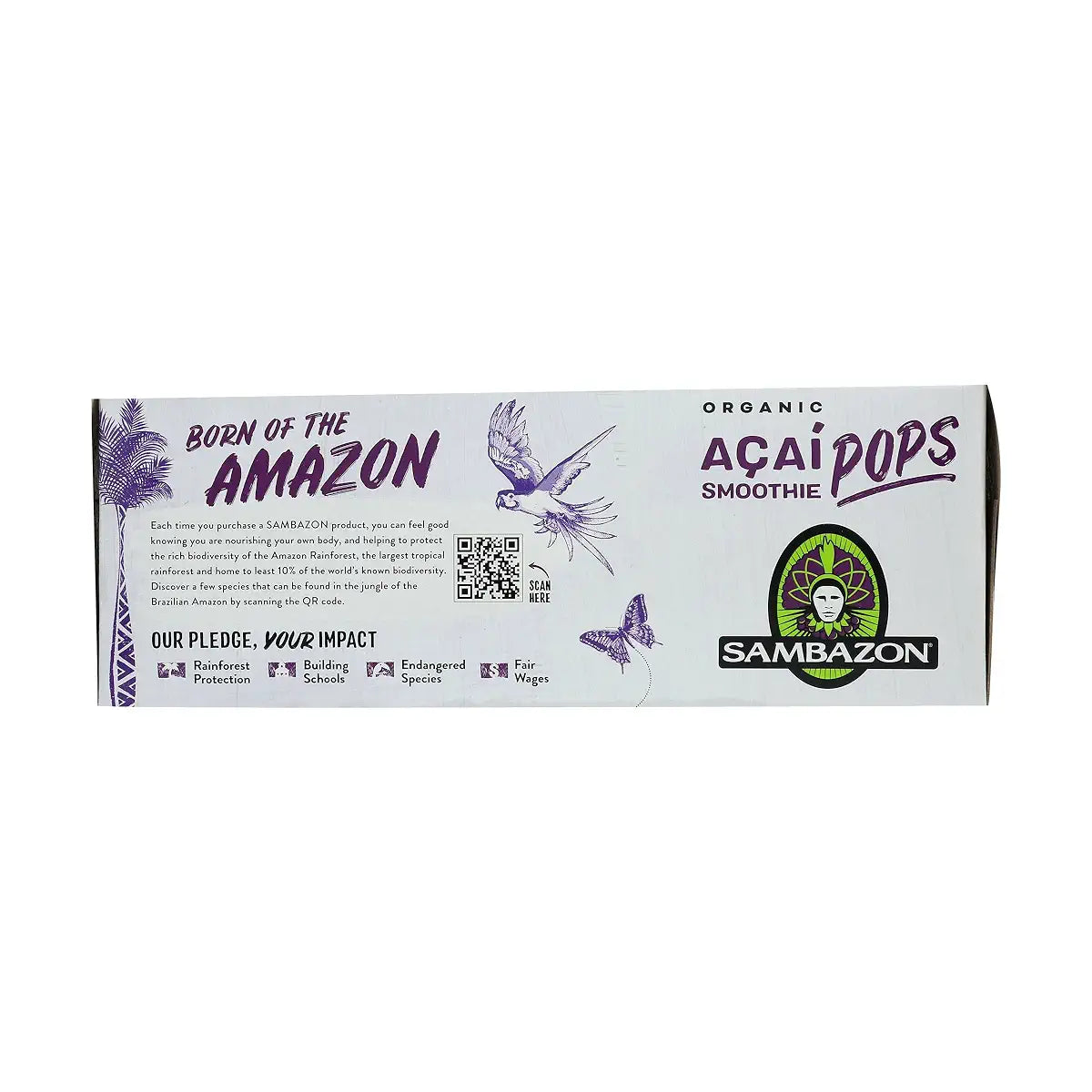 Sambazon ORGANIC ACAÍ SMOOTHIE POPS, 12 oz