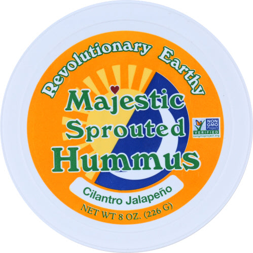 Majestic Garlic Inc Sprouted Cilantro Jalapeno Hummus, 8 oz