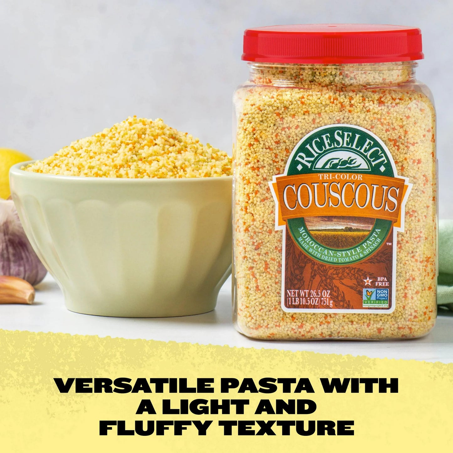 RiceSelect Tri-Color Couscous, 26.5 oz
