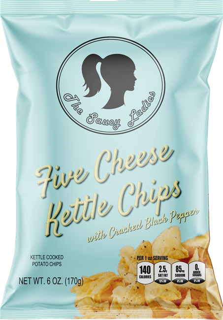 Saucy Ladies Five Cheese Kettle Chips - 6oz