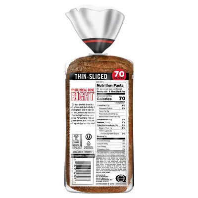 Dave's Killer Bread Organic Thin Sliced White Sandwich Bread, 20.5 oz