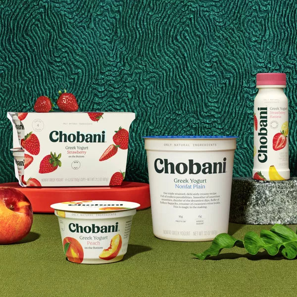 Chobani® Greek Yogurt Nonfat 55% Whole Milk Plain, 32 oz