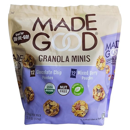 MadeGood Granola Minis, Variety Pack 24 ct, 0.85 oz