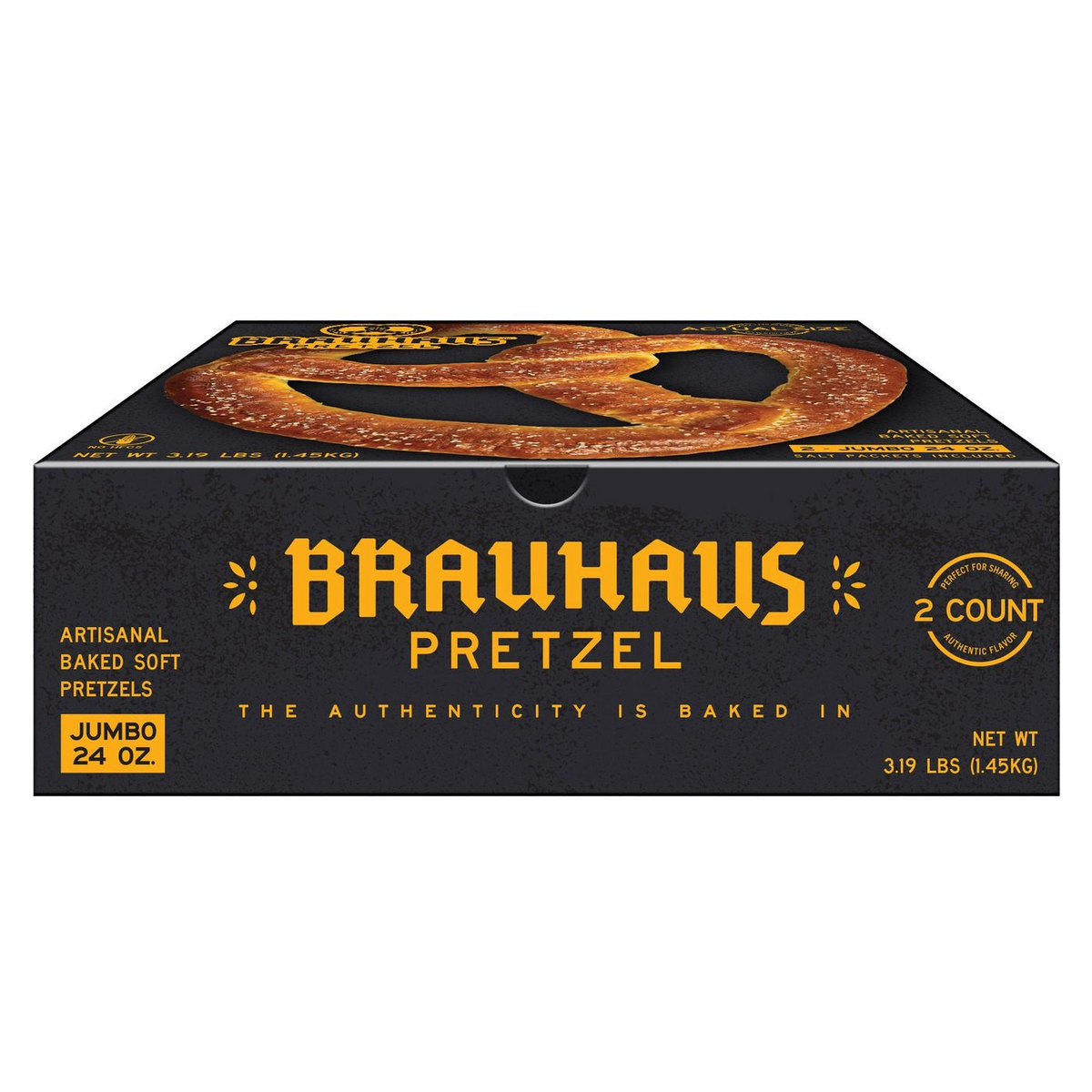 Bavarian Jumbo Pretzel, 24 oz, 2- count