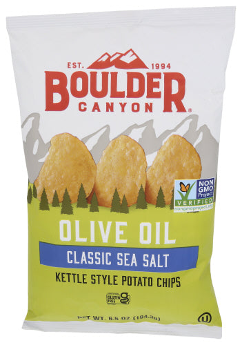 Boulder Canyon Classic Sea Salt Olive Oil Kettle Chips, 6.5 oz