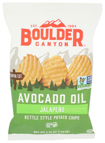 Boulder Canyon Jalapeño Avocado Oil Kettle Chips, 5.25 oz