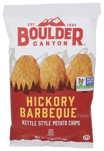 Boulder Canyon Hickory Barbeque Kettle Chips, 5 oz