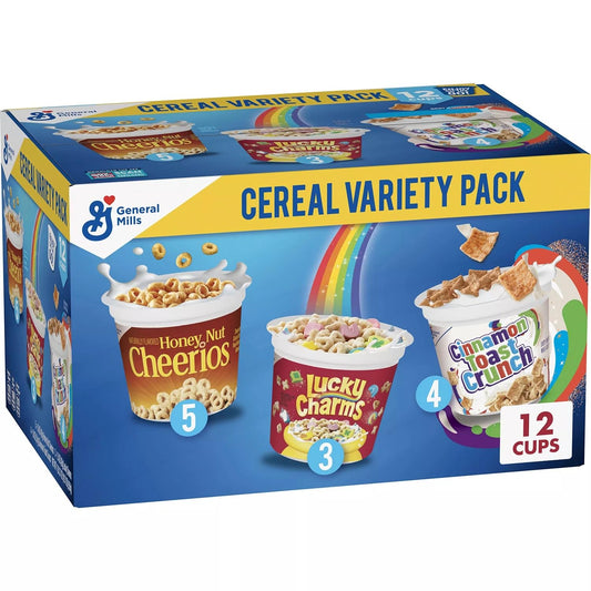 General Mills Cereal Cup Variety Pack 12 ct