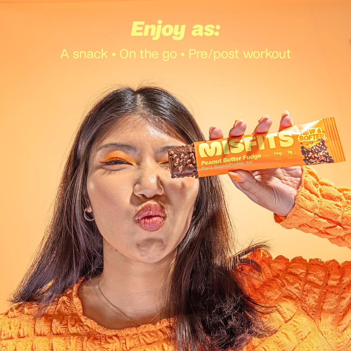 Misfits Peanut Butter Fudge Protein Bar