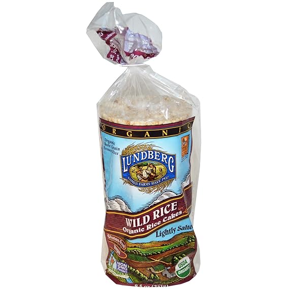 Lundberg Organic Lightly Salted Wild Rice Rice Cakes, 8.5 oz