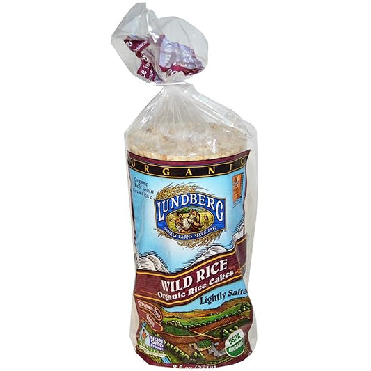 Lundberg Organic Lightly Salted Wild Rice Rice Cakes, 8.5 oz