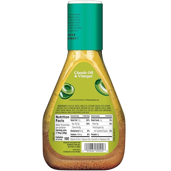 Newman's Own Classic Oil & Vinegar Dressing, 16 oz