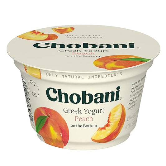 Chobani® Non-Fat Greek Yogurt Peach on the Bottom, 5.3 oz