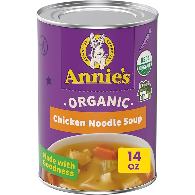 Annie’s Homegrown Organic Chicken Noodle Canned Soup, 14 oz