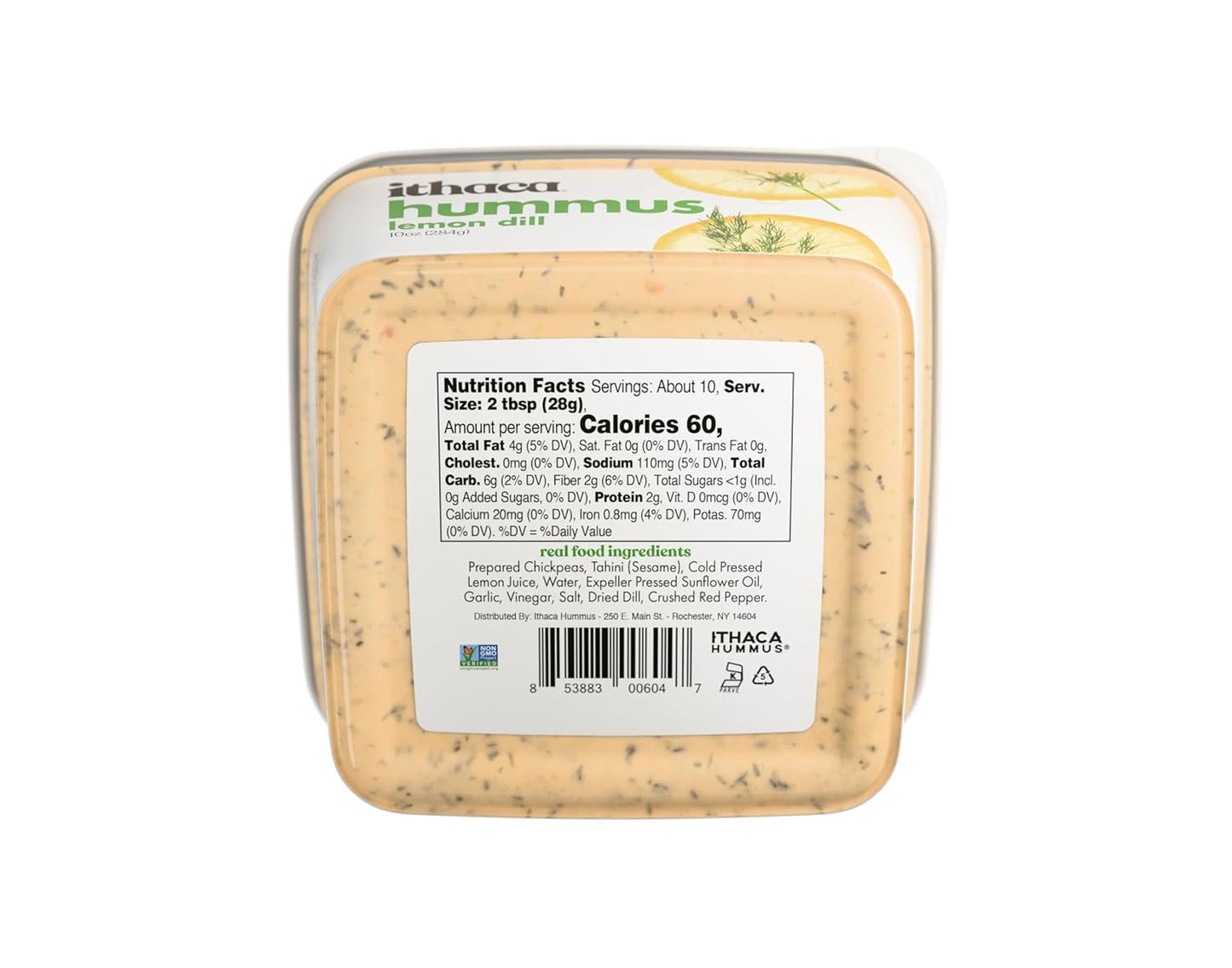 Ithaca Cold Crafted Lemon Dill Hummus, 10 oz