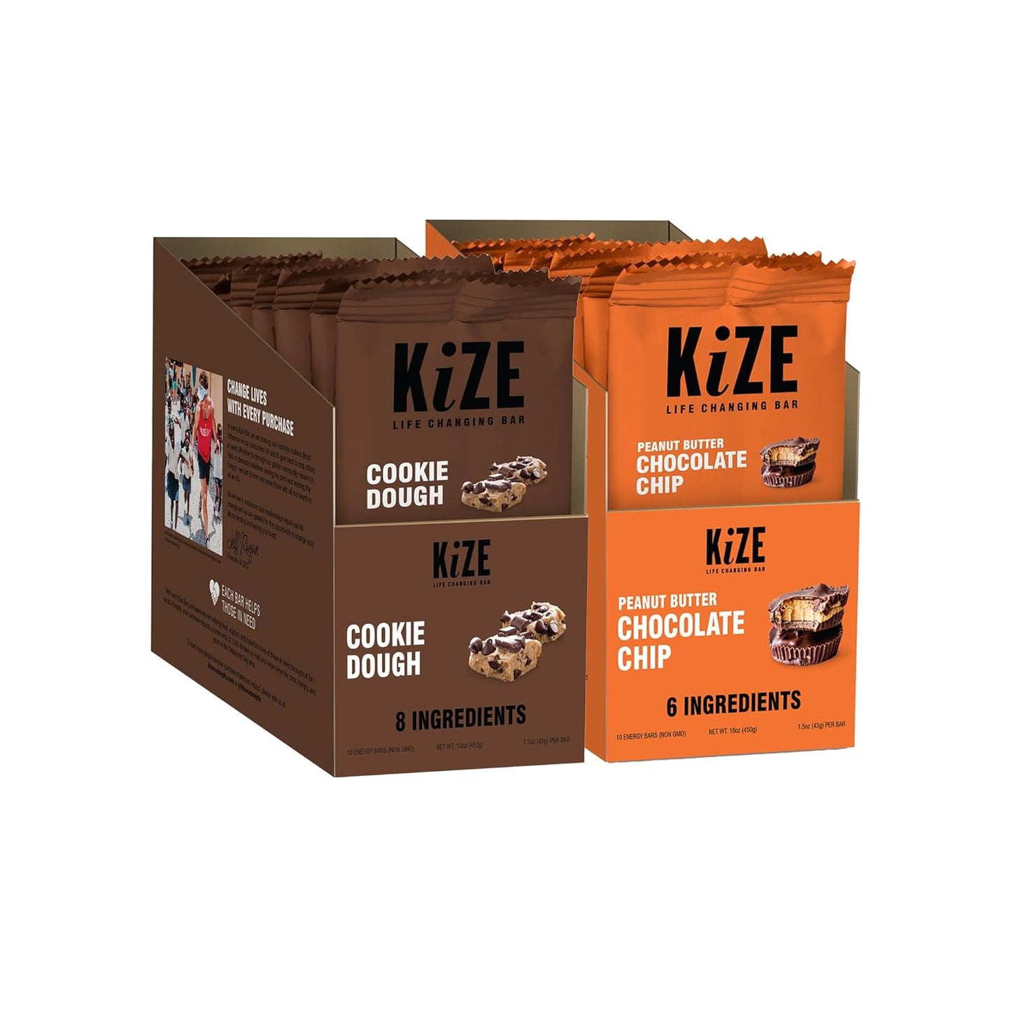 KiZE 12 Ct Variety PBCC/Cookie Dough