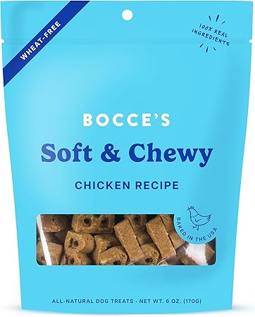 Bocces Bakery Dog Treat Soft Chicken, 6 oz
