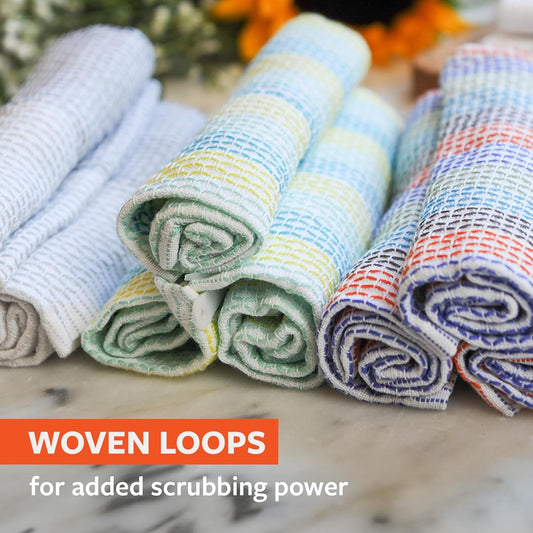 Full Circle Home Organic Cotton Dish Cloths, 3 Count