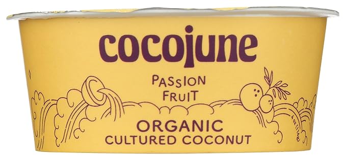 Cocojune Organic Cultured Coconut Yogurt Passion Fruit, 4 oz