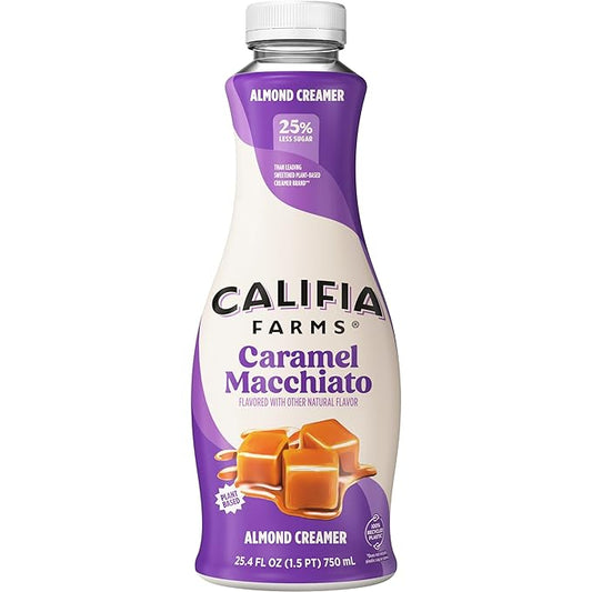 Califia Farms Caramel Macchiato Almond Milk Coffee Creamer, 25.4 oz