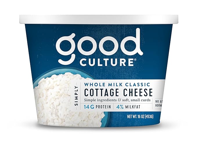 Good Culture Simply Whole Milk 4% Cottage Cheese Tub, 16oz