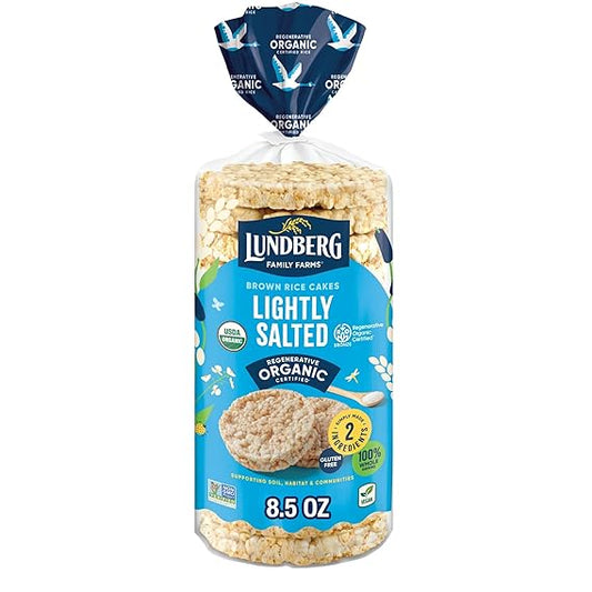 Lundberg Organic Lightly Salted Brown Rice Rice Cakes, 8.5 oz