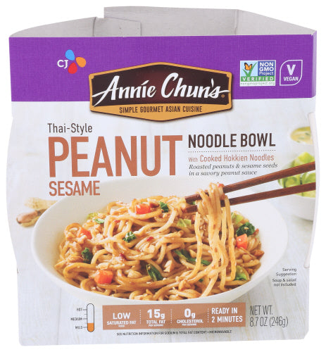 Annie Chuns Peanut Sesame Noodle Bowl, 8.7 oz