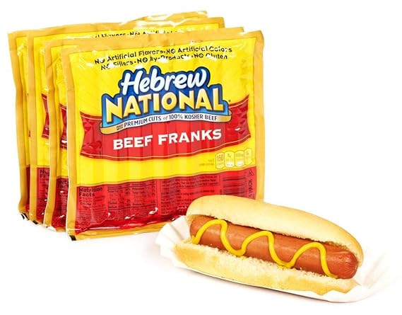 Hebrew National Kosher Beef Franks 4 ct, 12 oz