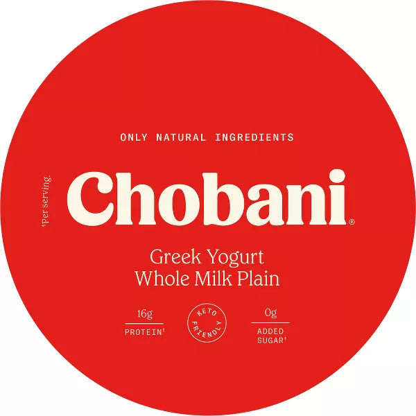 Chobani® Greek Yogurt Nonfat 55% Whole Milk Plain, 32 oz