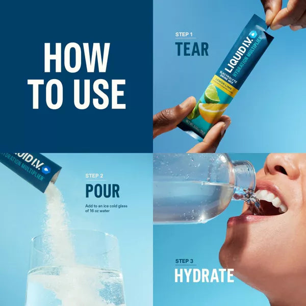 Liquid I.V. Popsicle Firecracker Flavor Hydration Multiplier, 10 Count
